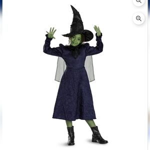 Wicked Elphaba Deluxe Child Costume Dress Cape & Hat
